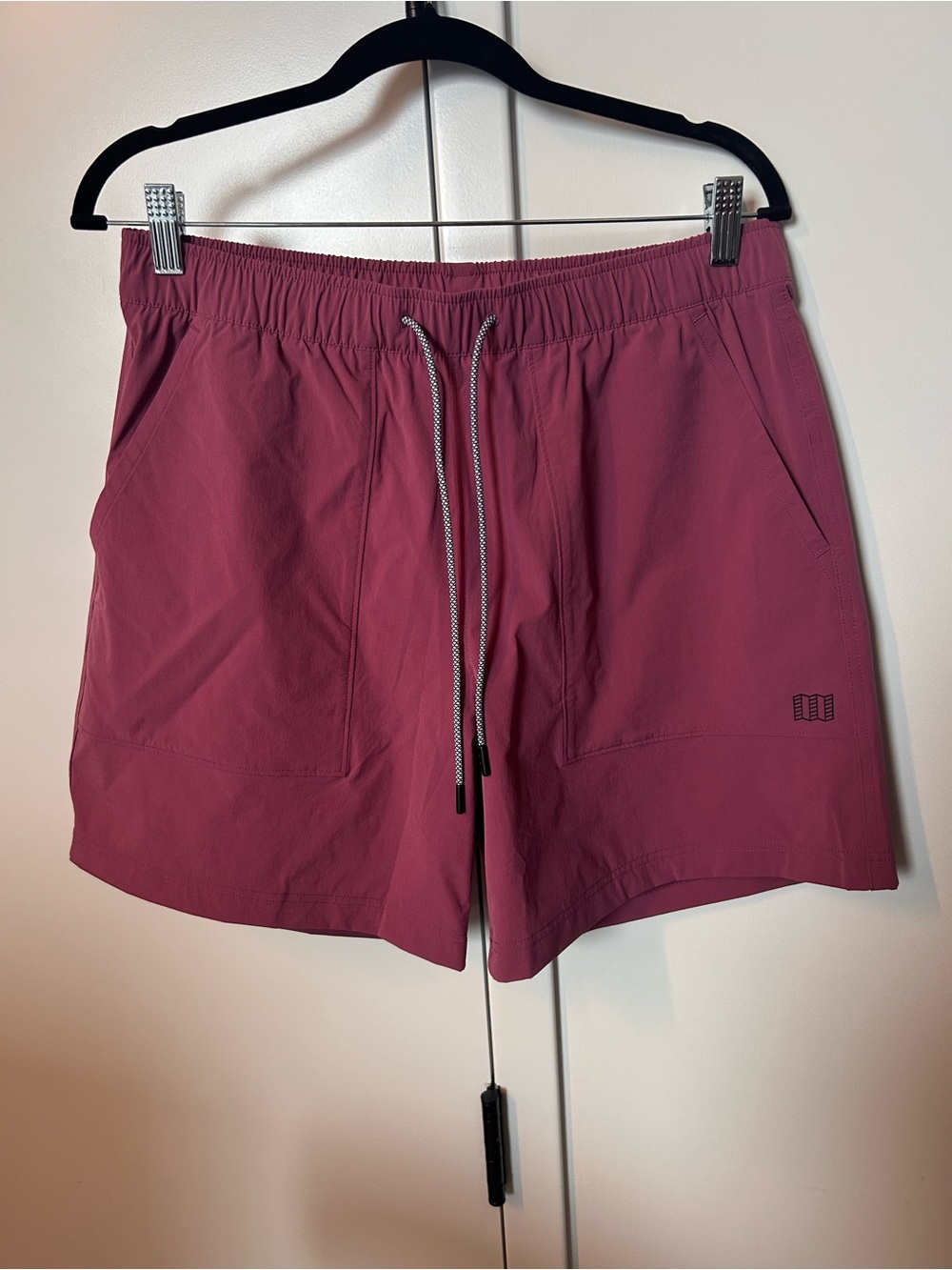 Topo Designs Men's Athletic Drawstring Shorts - Berry Plum